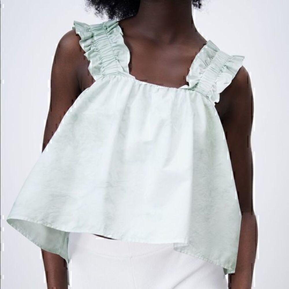 ZARA TOP EN POPELINE TIE & DYE 3666/086